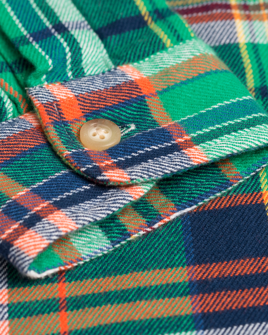 Herre | Skjorter | Polo Ralph Lauren | Matlock Core Fit Flannel Shirt Green/Navy