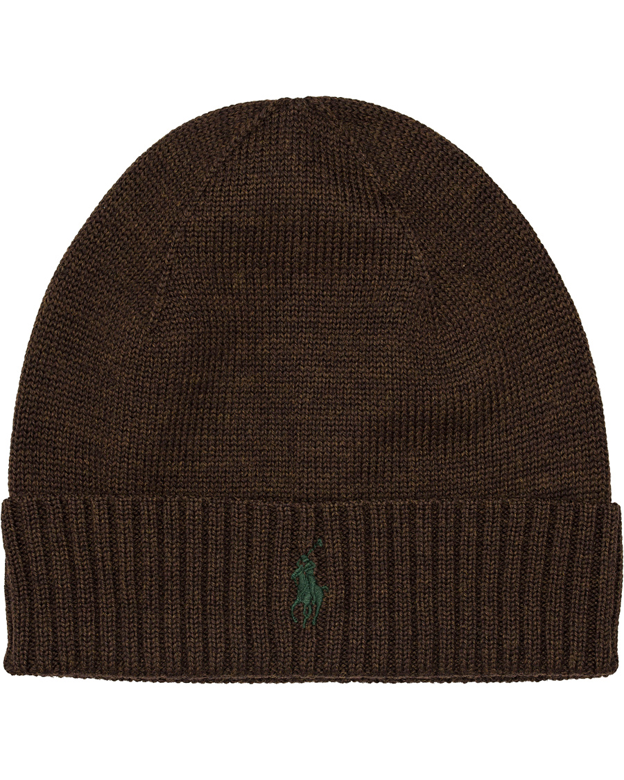 Herre | Polo Ralph Lauren Merino Cap Dark Brown Heather | Polo Ralph Lauren | Merino Cap Dark Brown Heather