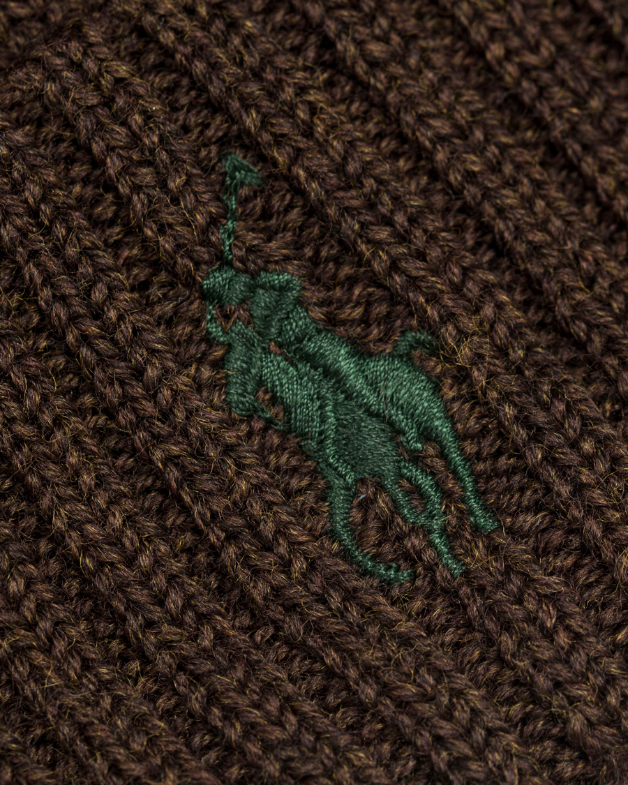 Herre | Polo Ralph Lauren Merino Cap Dark Brown Heather | Polo Ralph Lauren | Merino Cap Dark Brown Heather