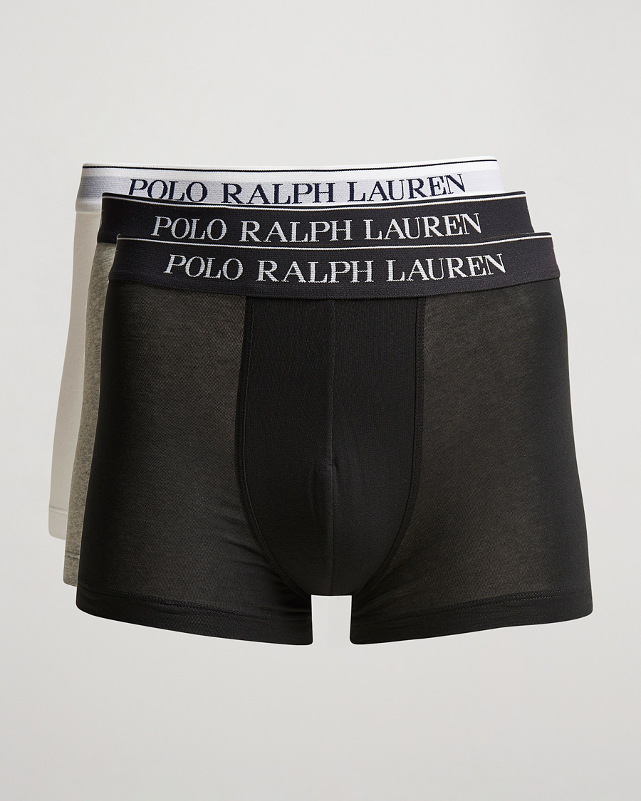 Herre | Undertøy | Polo Ralph Lauren | 3-Pack Trunk Grey/White/Black