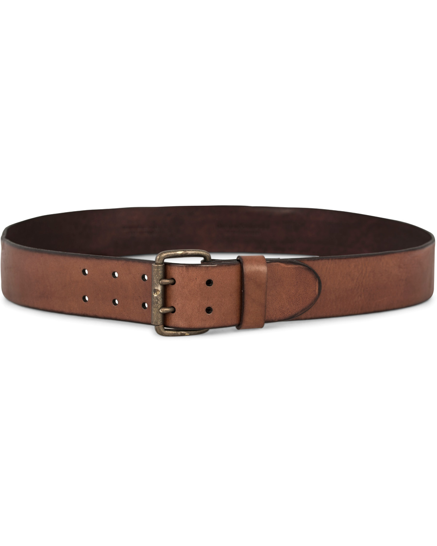 Herre | Denim & Supply Ralph Lauren Double Prong Belt Brown Leather | Denim & Supply Ralph Lauren | Double Prong Belt Brown Leather