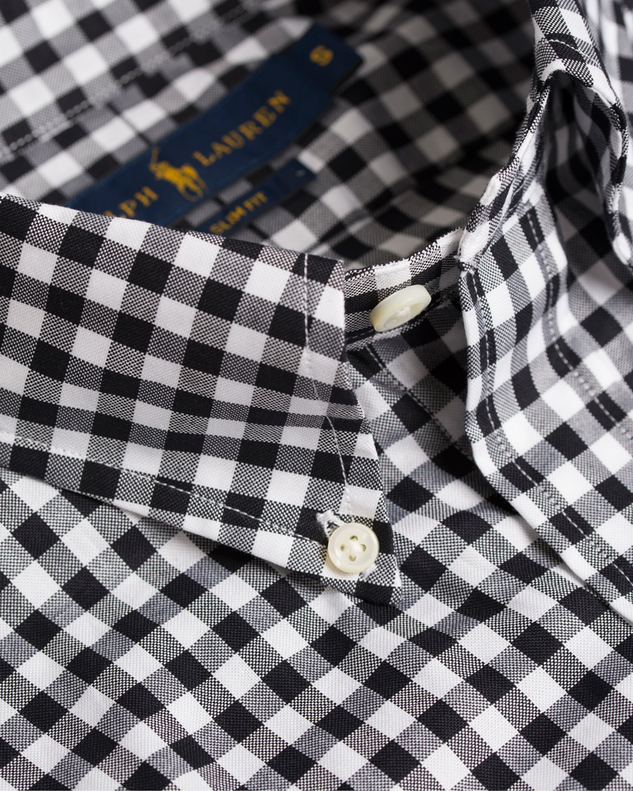 Herre | Skjorter | Polo Ralph Lauren | Slim Fit Gingham Shirt Black/White