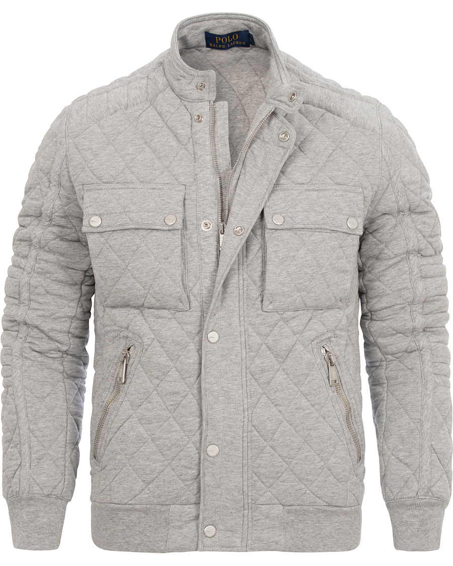 Herre | Jakker | Polo Ralph Lauren | Full-Zip Moto Jacket Rugby Heather