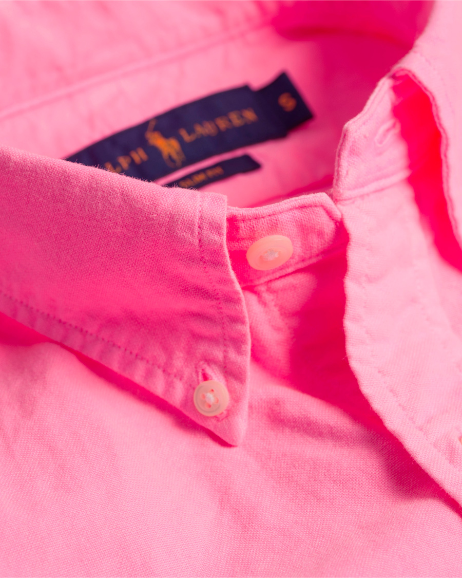Herre | Skjorter | Polo Ralph Lauren | Slim Fit Oxford Shirt Electric Pink