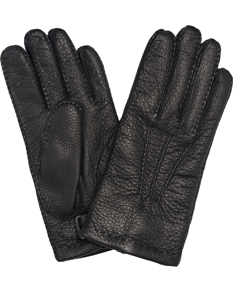 Herre | Paul Smith Accessories Deerskin Glove Cashmere Lining Black | Paul Smith Accessories | Deerskin Glove Cashmere Lining Black