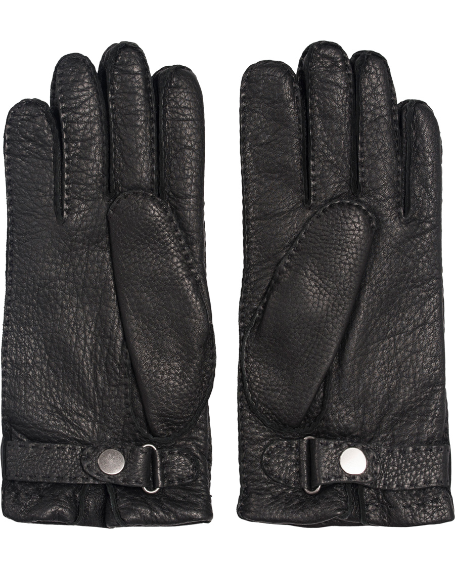 Herre | Paul Smith Accessories Deerskin Glove Cashmere Lining Black | Paul Smith Accessories | Deerskin Glove Cashmere Lining Black