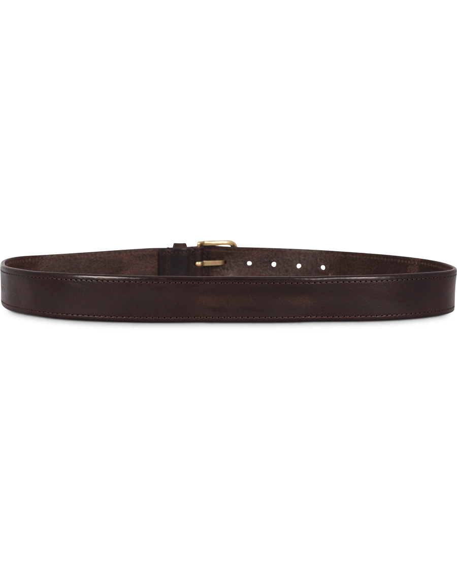 Herre | Morris Leather 3,5 cm Jeans Belt Dark Brown | Morris | Leather 3,5 cm Jeans Belt Dark Brown