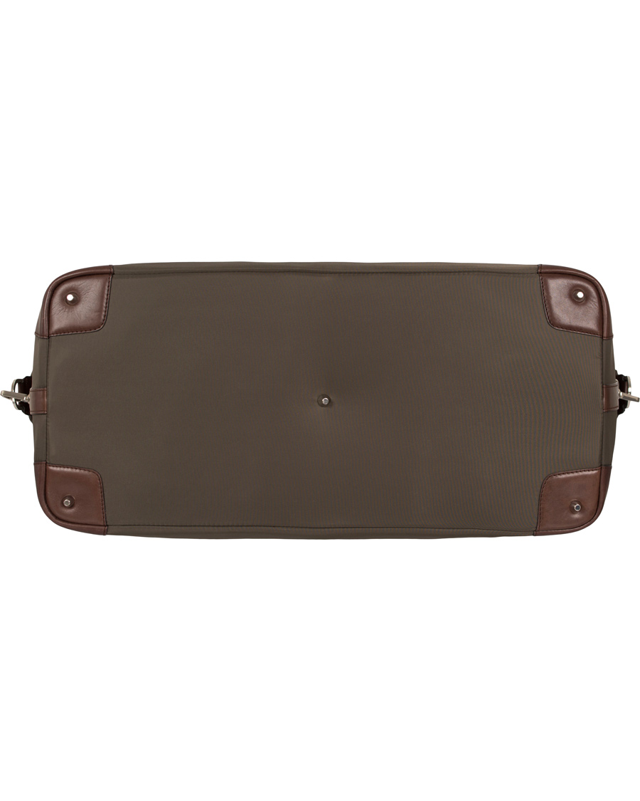Herre | J.Lindeberg S-Bag 50001 Nylon/Leather Weekendbag Military Green | J.Lindeberg | S-Bag 50001 Nylon/Leather Weekendbag Military Green