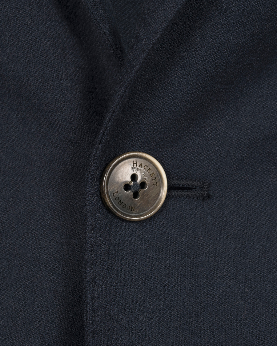 Herre | Dressjakker | Hackett | Flannel Blazer Navy