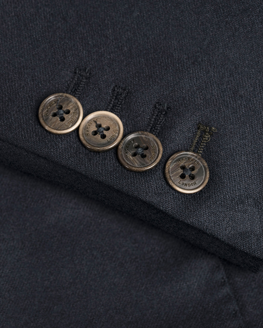 Herre | Dressjakker | Hackett | Flannel Blazer Navy
