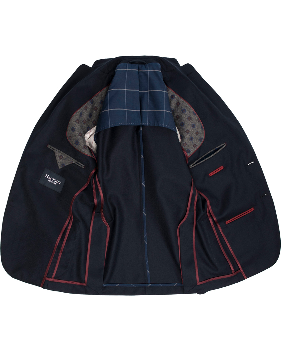 Herre | Dressjakker | Hackett | Flannel Blazer Navy
