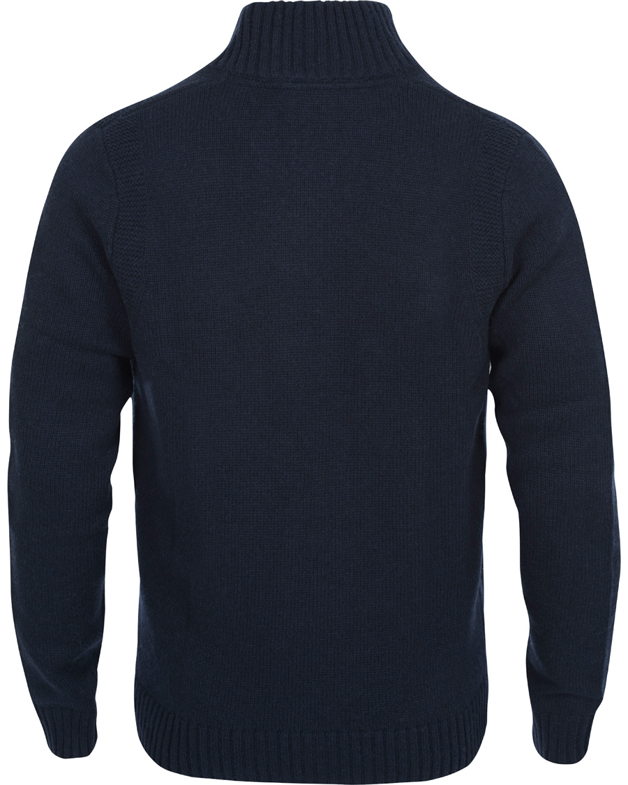 Herre | Gensere | Henri-Lloyd | Henri Lloyd Hove Regular Half Button Knit Sweater Navy