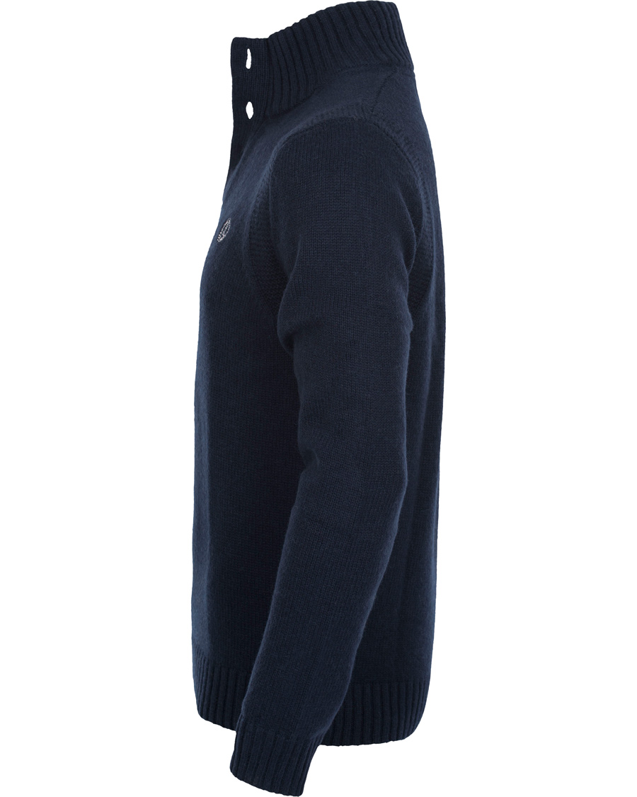 Herre | Gensere | Henri-Lloyd | Henri Lloyd Hove Regular Half Button Knit Sweater Navy