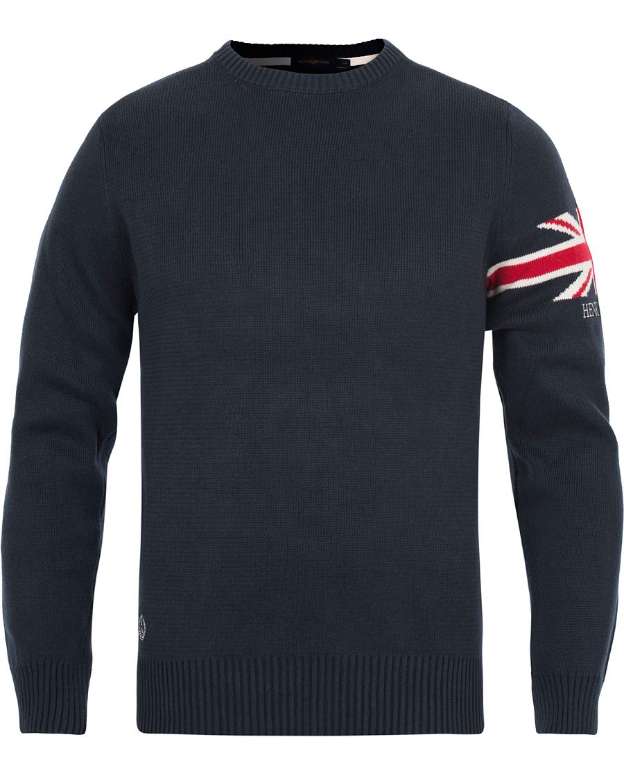 Herre | Gensere | Henri-Lloyd | Henri Lloyd Arley Regular Crew Neck Knit Sweater Navy