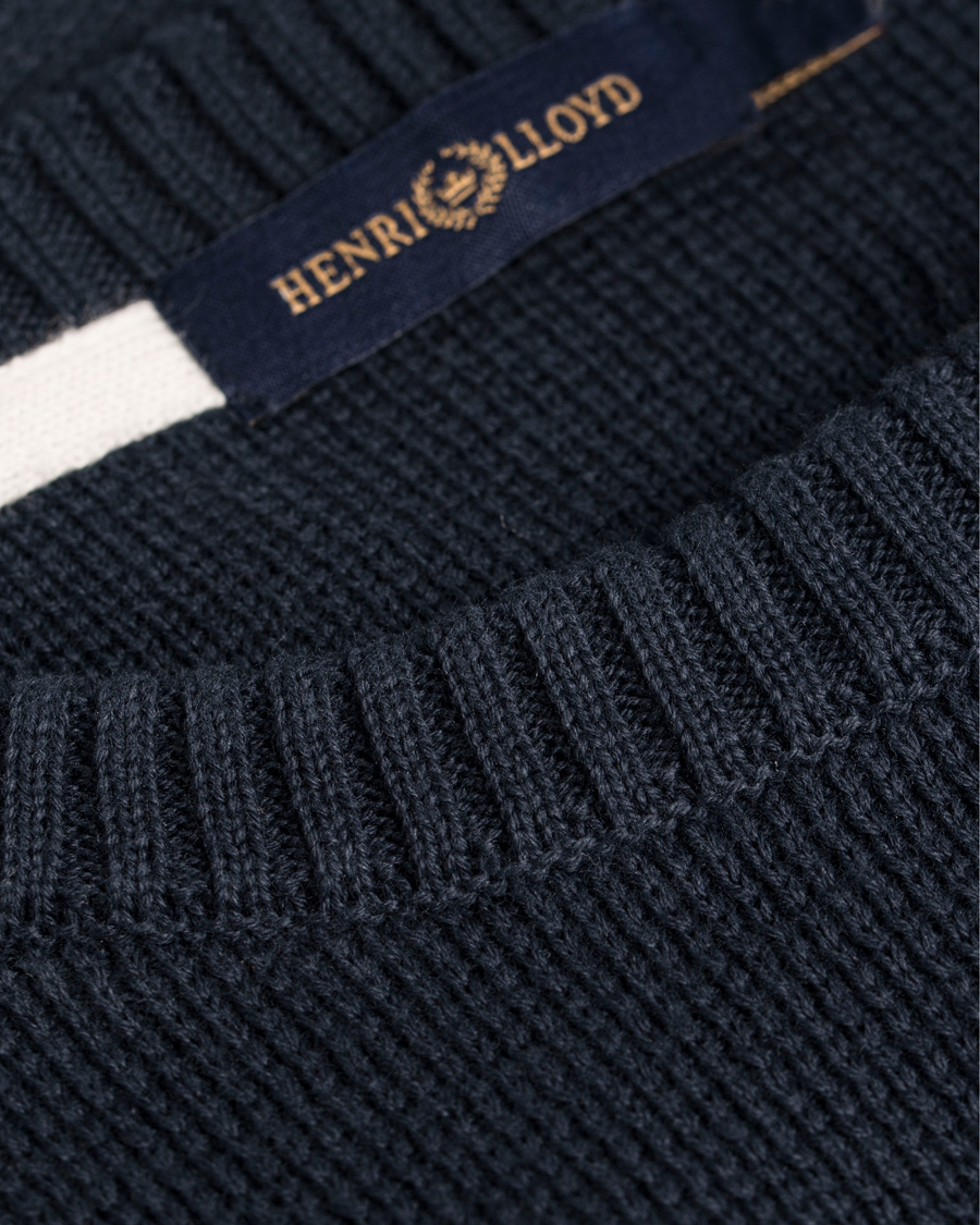 Herre | Gensere | Henri-Lloyd | Henri Lloyd Arley Regular Crew Neck Knit Sweater Navy