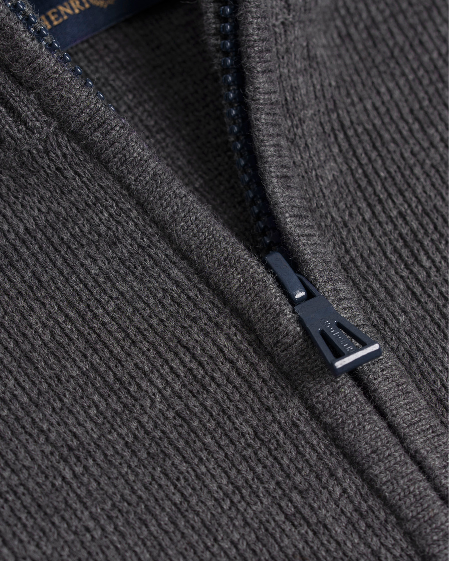 Herre | Gensere | Henri-Lloyd | Henri Lloyd Arley Regular Half Zip Knit Sweater Graphite