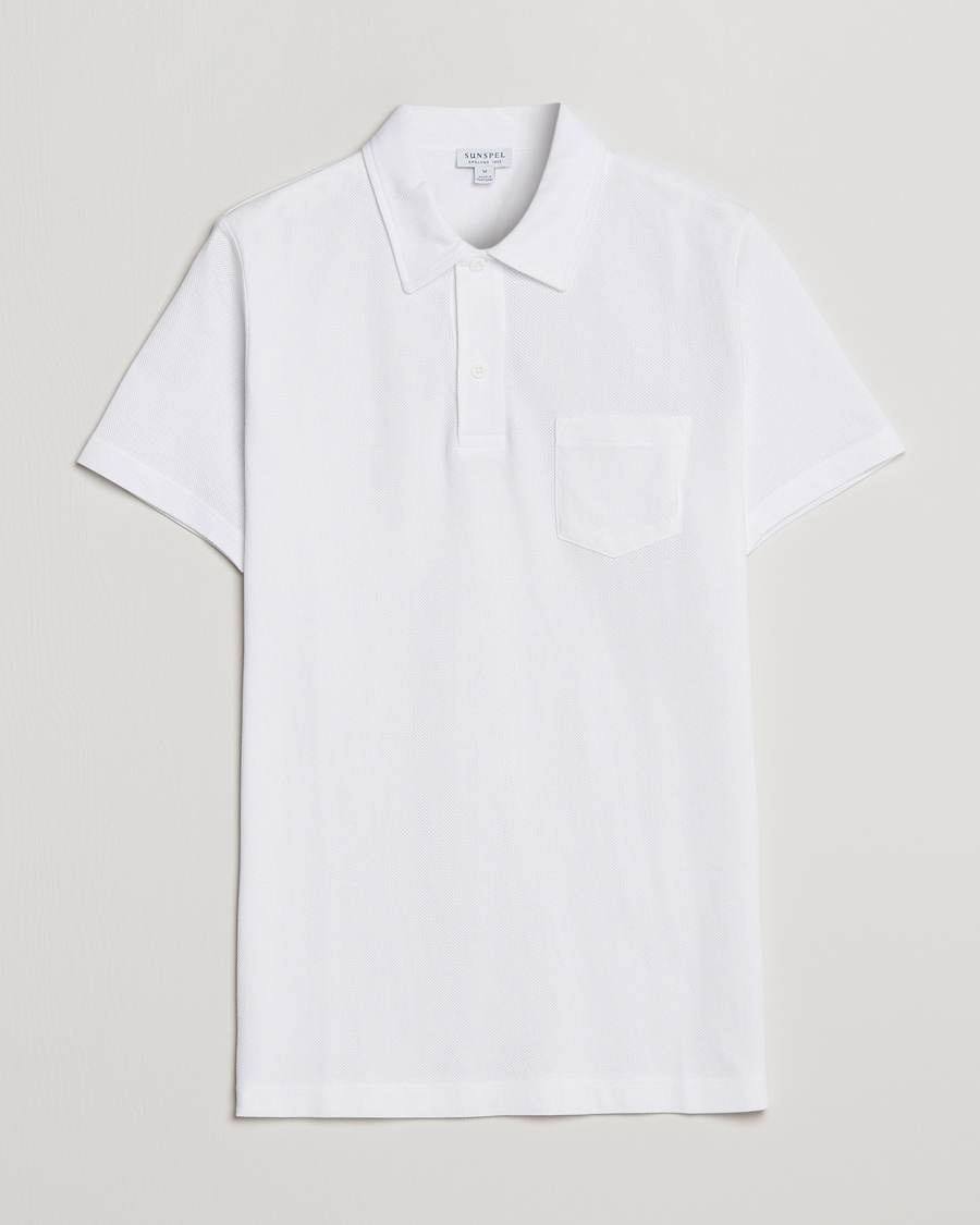Herre | Pikéer | Sunspel | Riviera Polo Shirt White