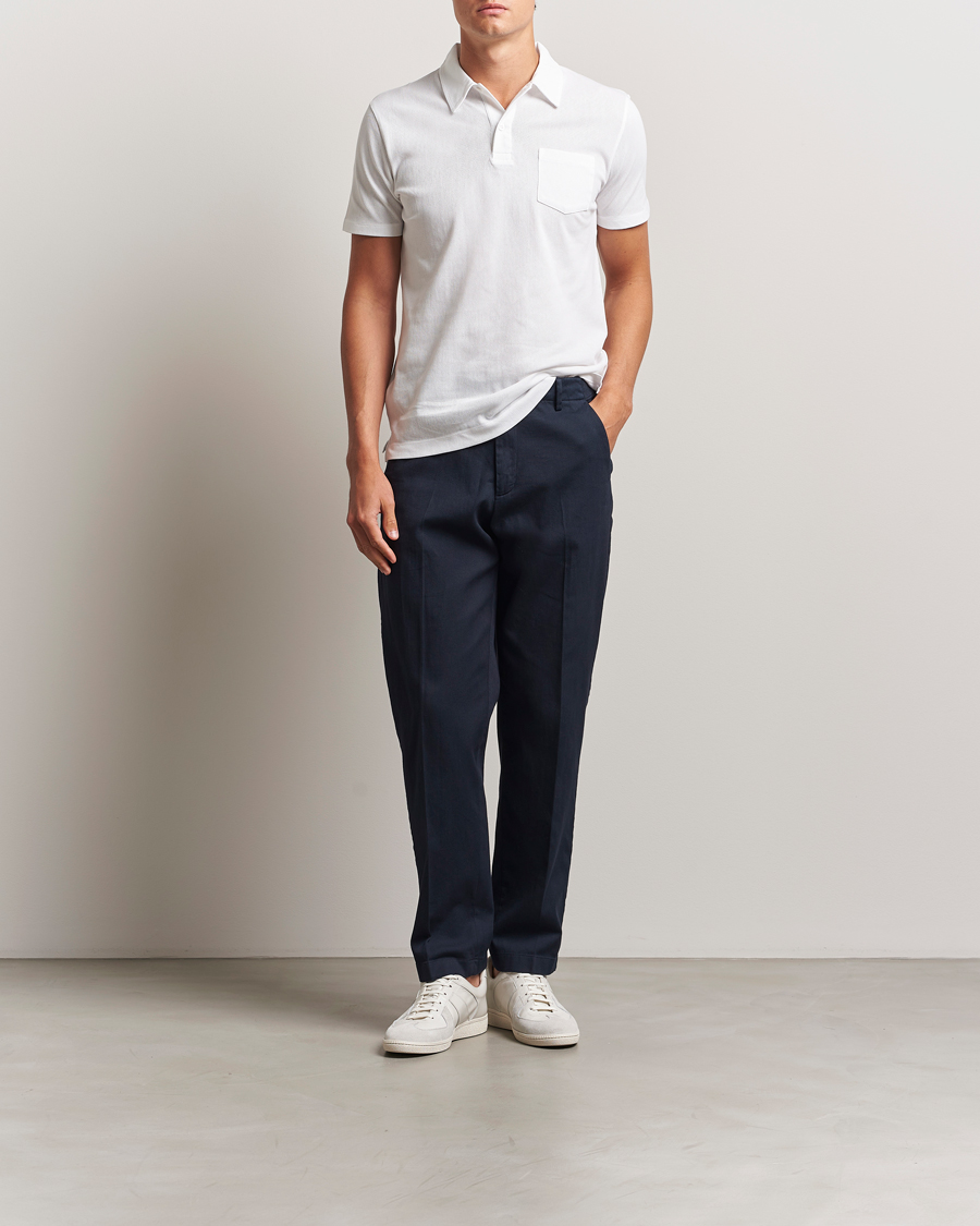 Herre | Pikéer | Sunspel | Riviera Polo Shirt White