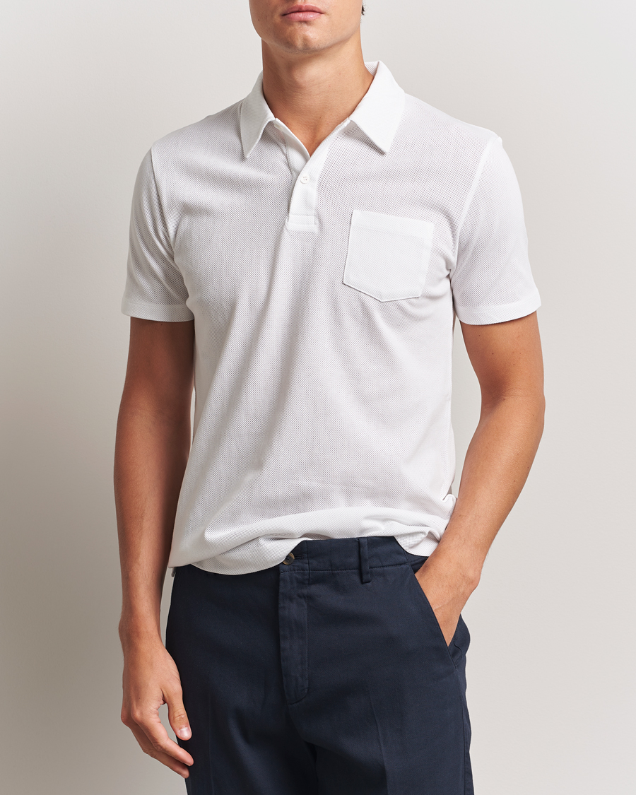Herre | Pikéer | Sunspel | Riviera Polo Shirt White
