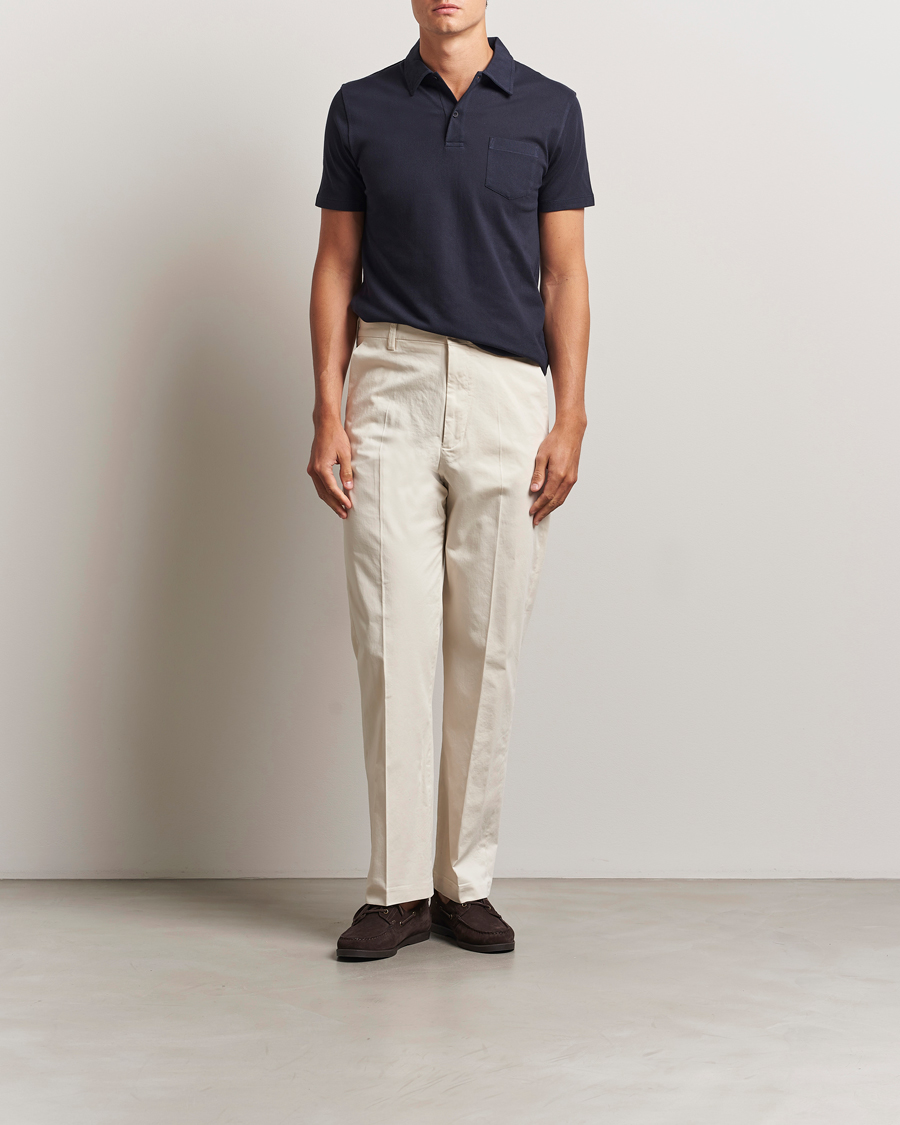 Herre | Pikéer | Sunspel | Riviera Polo Shirt Navy