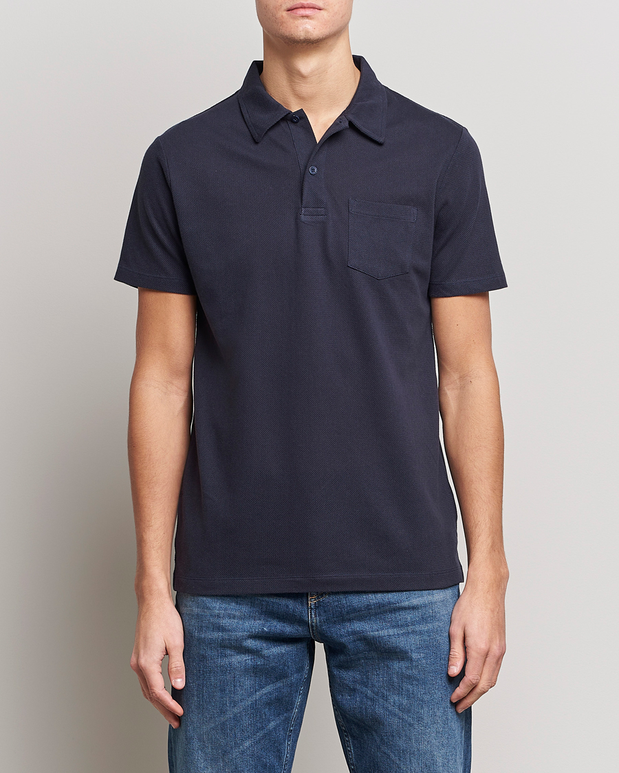 Herre | Klær | Sunspel | Riviera Polo Shirt Navy