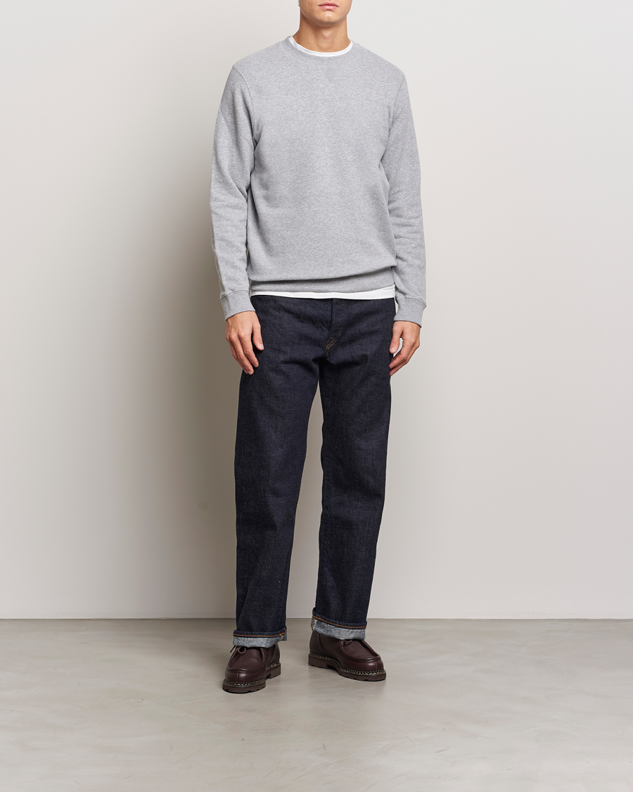 Herre | Gensere | Sunspel | Loopback Sweatshirt Grey Melange