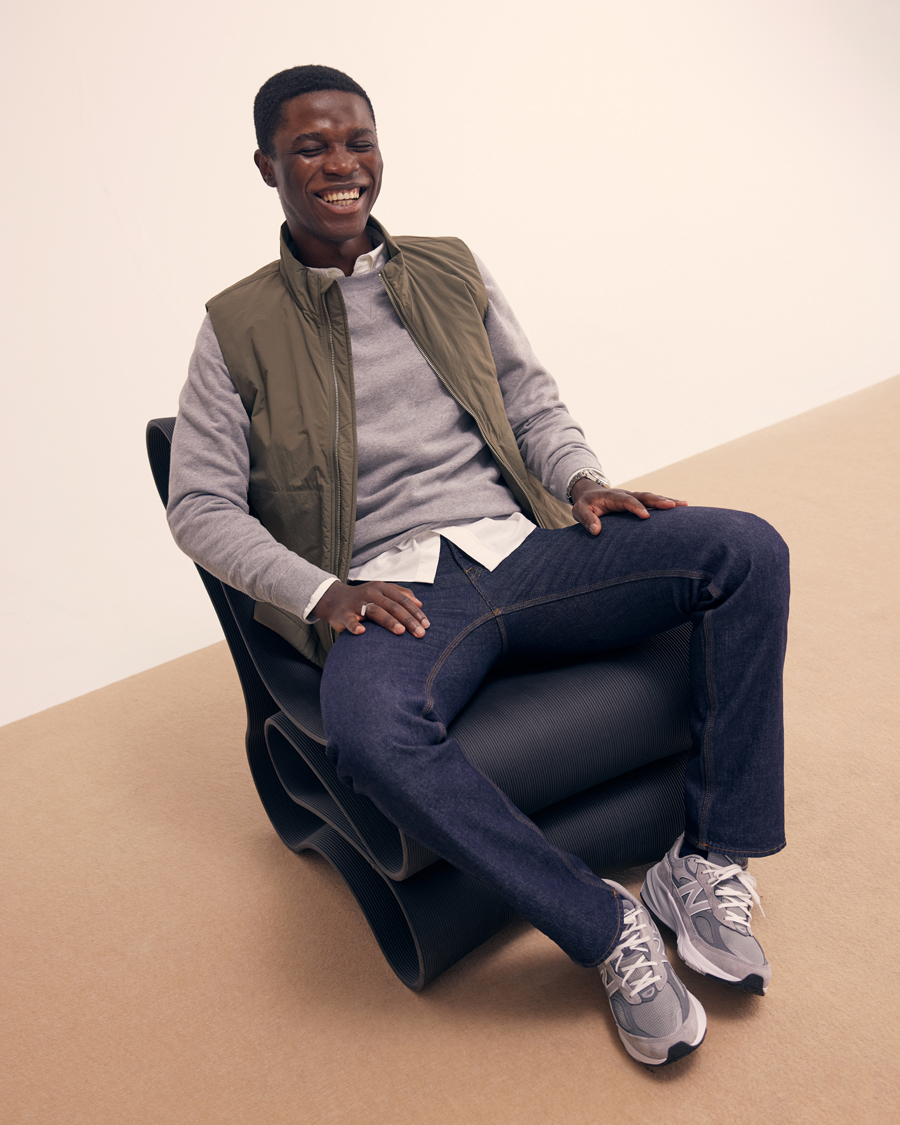 Herre | Gensere | Sunspel | Loopback Sweatshirt Grey Melange