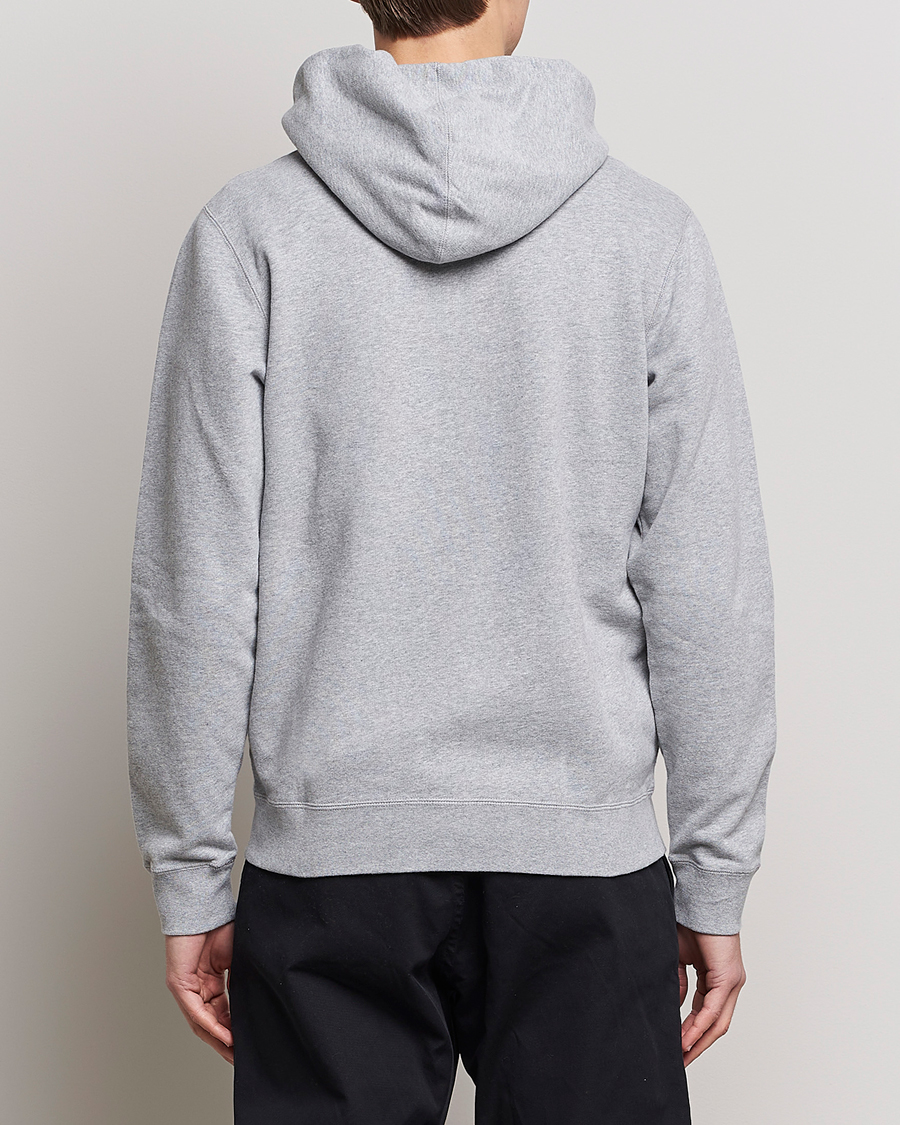 Herre | Gensere | Sunspel | Loopback Full Zip Hoodie Grey Melange