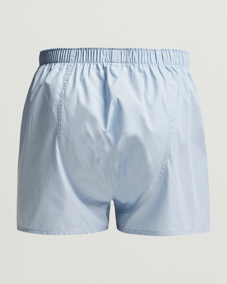 Herre | Boksershorts | Sunspel | Classic Woven Cotton Boxer Shorts Plain Blue