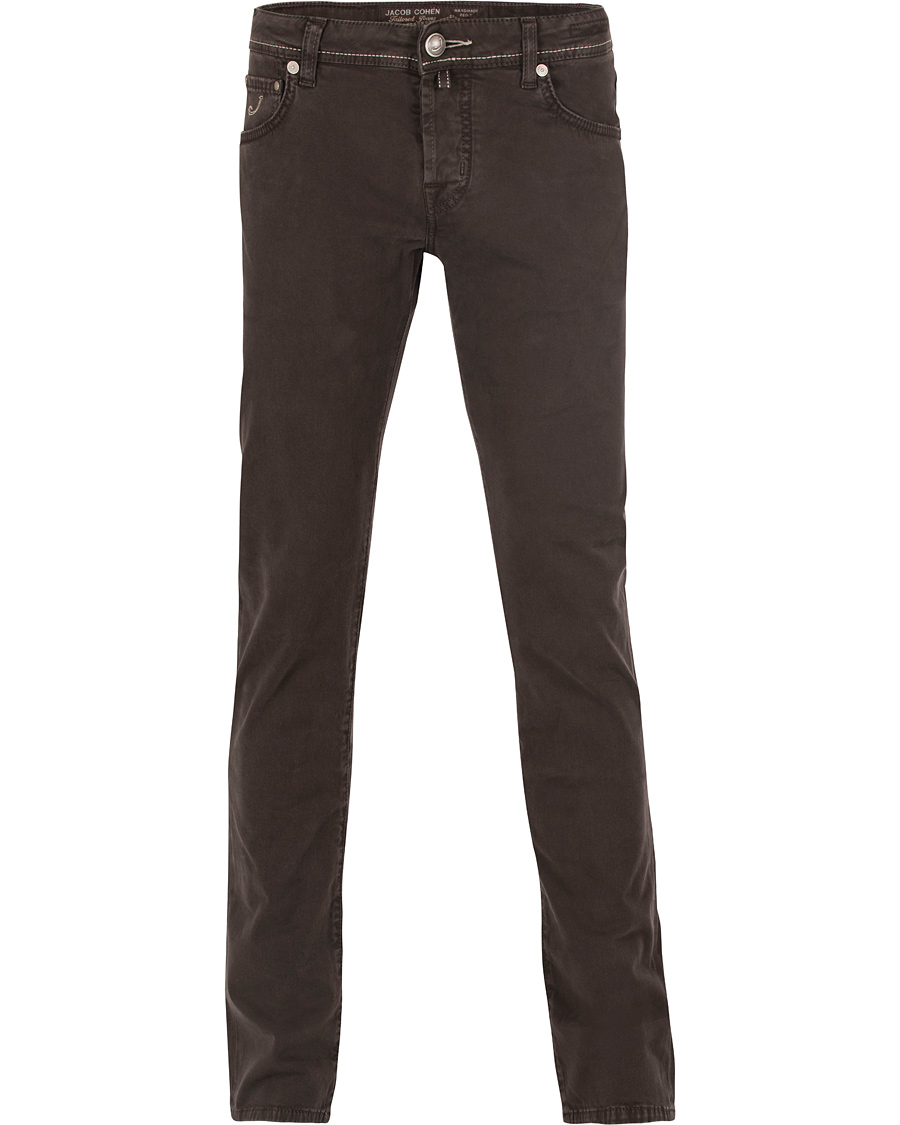 Herre | Bukser | Jacob Cohën | 622 Slim 5-Pocket Pants Dark Brown