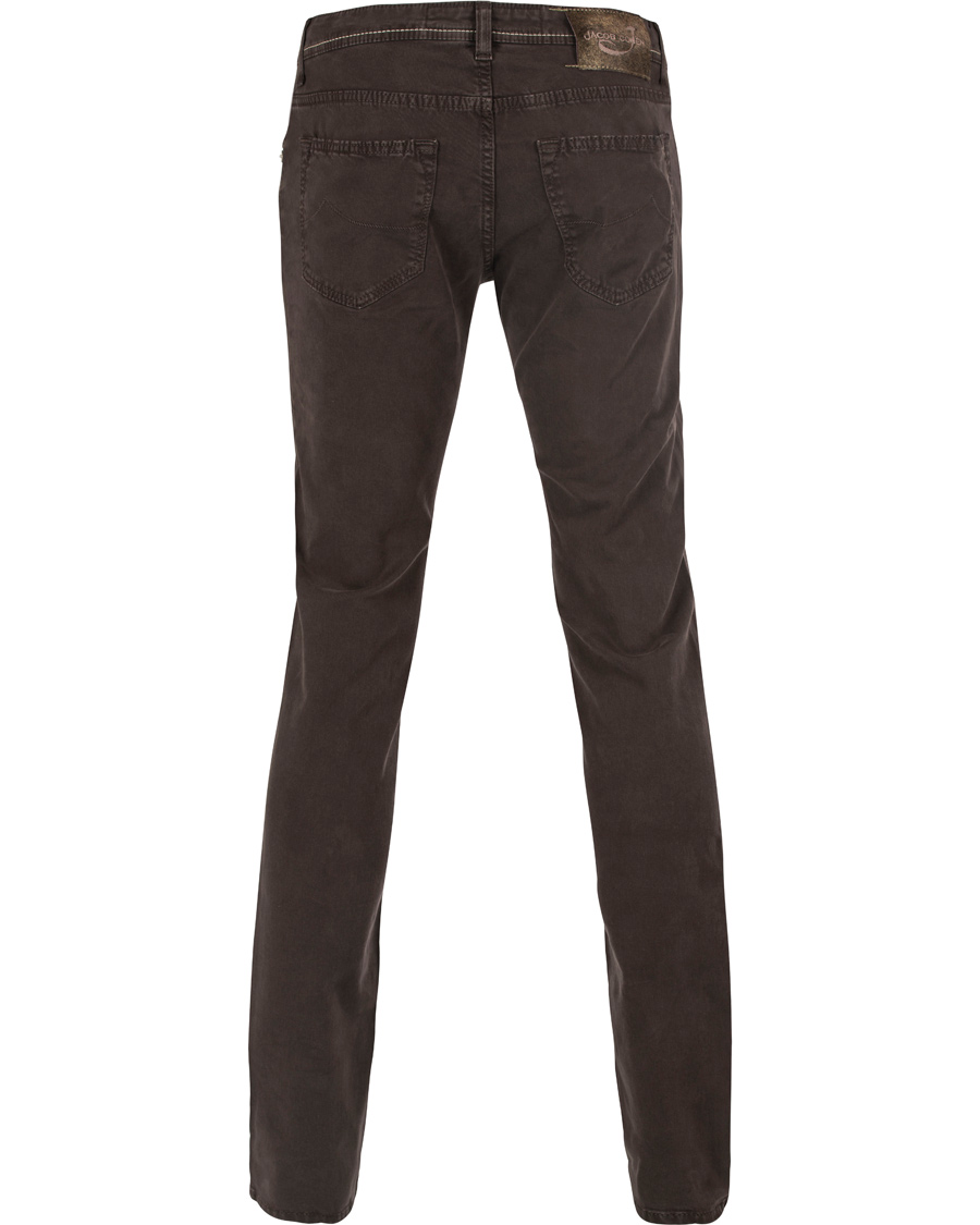 Herre | Bukser | Jacob Cohën | 622 Slim 5-Pocket Pants Dark Brown