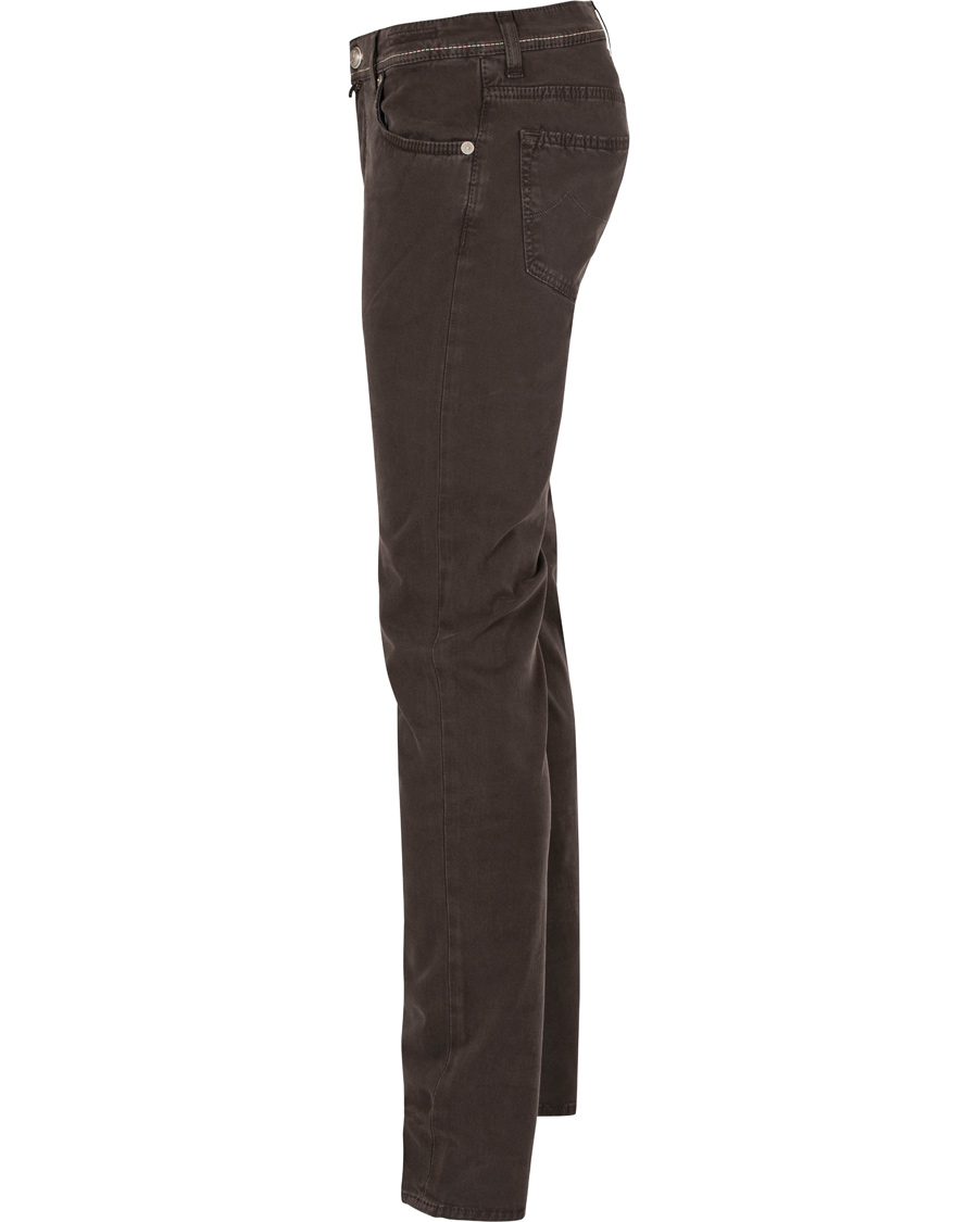 Herre | Bukser | Jacob Cohën | 622 Slim 5-Pocket Pants Dark Brown