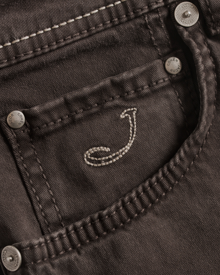 Herre | Bukser | Jacob Cohën | 622 Slim 5-Pocket Pants Dark Brown