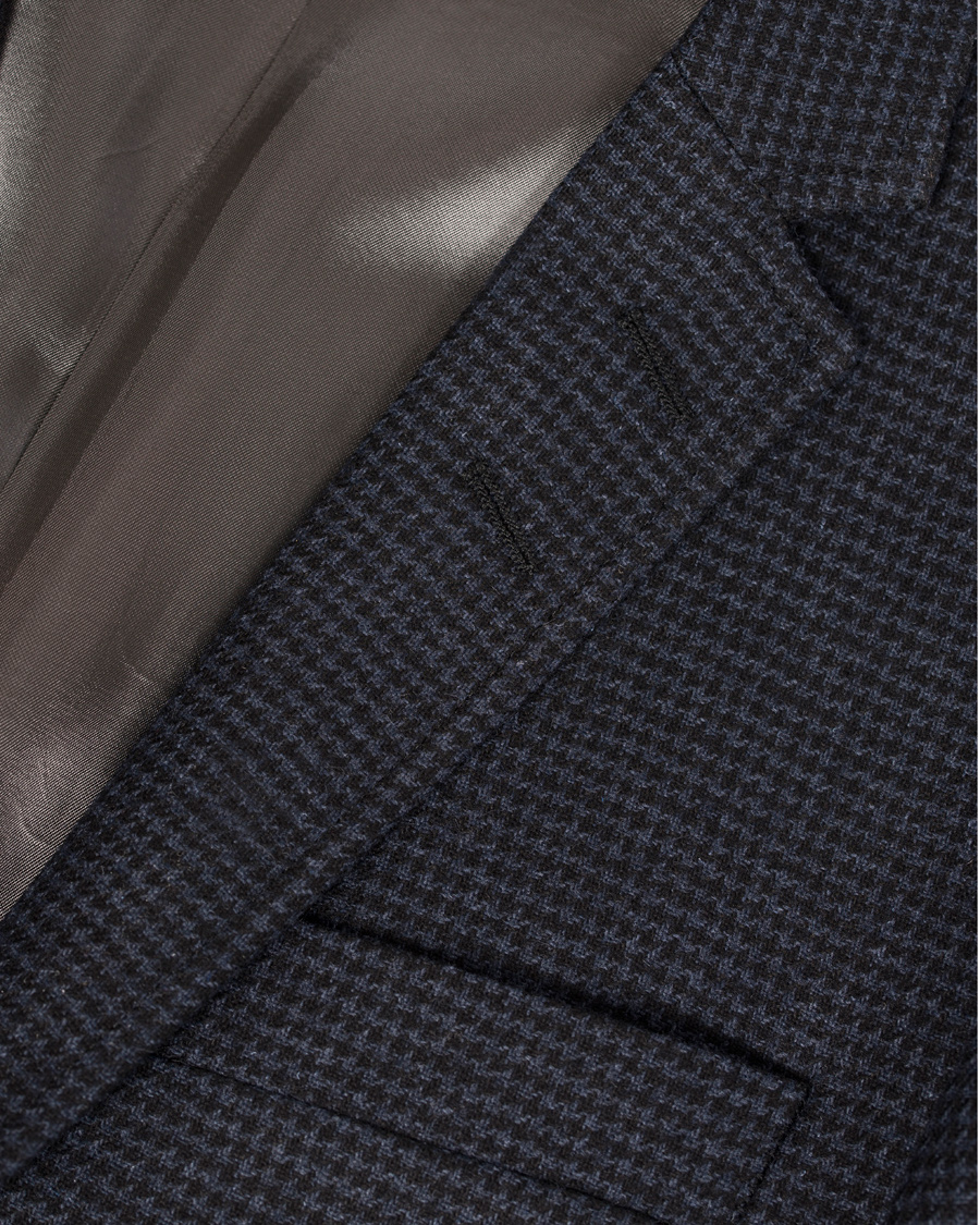 Herre | Dressjakker | Tiger of Sweden | Nedvin Houndstooth Blazer Sky Captain Navy