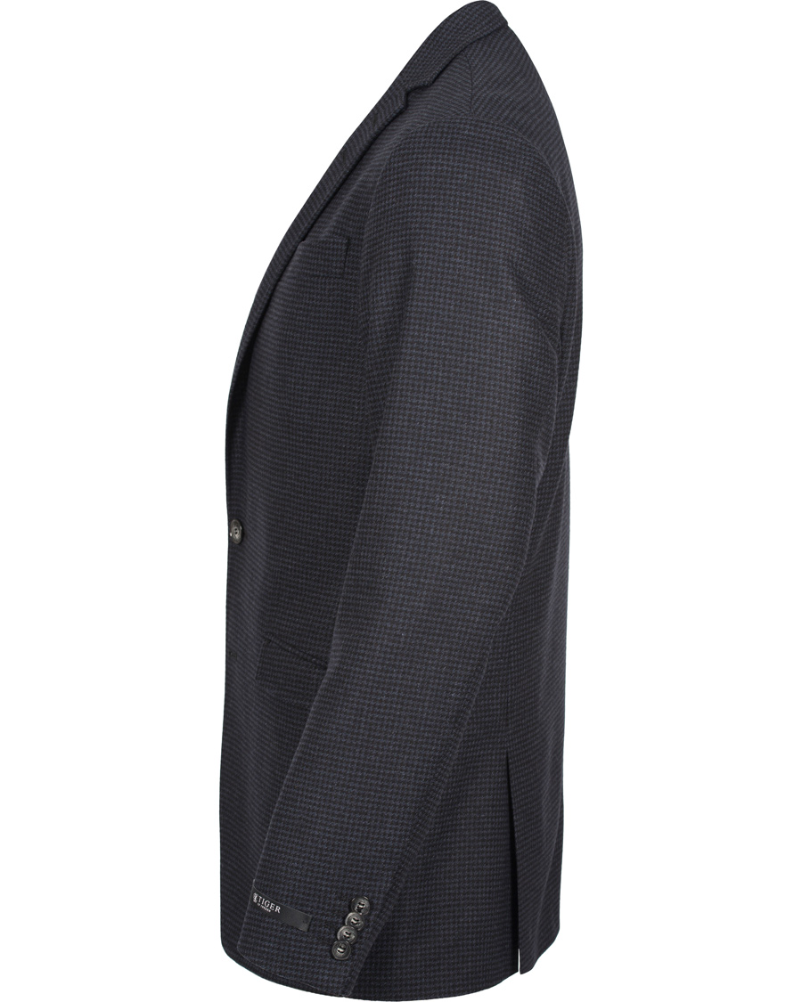 Herre | Dressjakker | Tiger of Sweden | Nedvin Houndstooth Blazer Sky Captain Navy