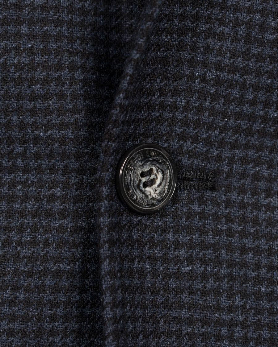 Herre | Dressjakker | Tiger of Sweden | Nedvin Houndstooth Blazer Sky Captain Navy