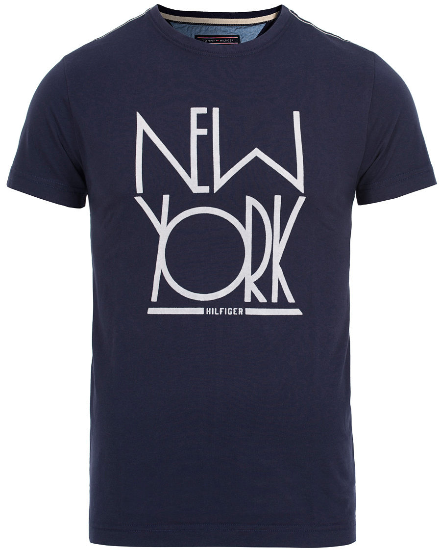 Herre | T-Shirts | Tommy Hilfiger | Amiston NY Tee Evening Blue