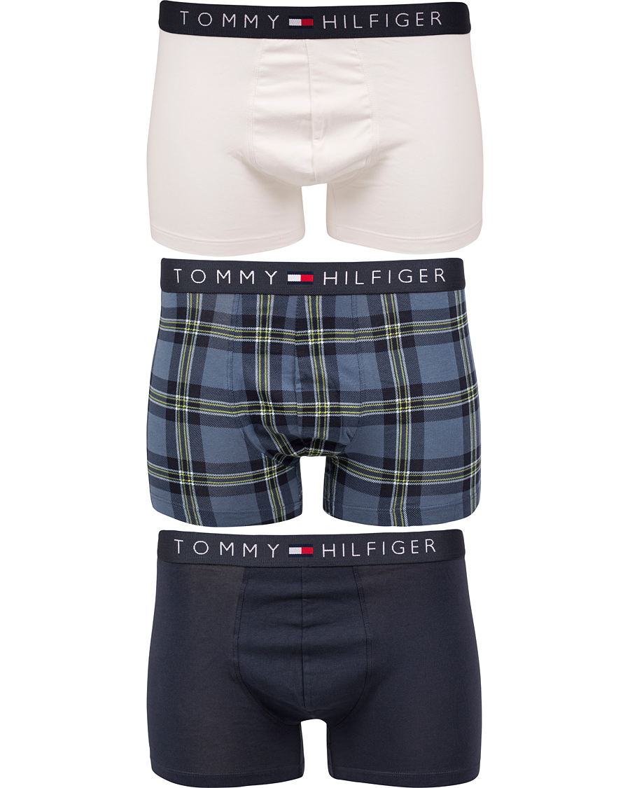 Herre | Undertøy | Tommy Hilfiger | Flag Trunk Check 3-Pack Parisian Night/Multi
