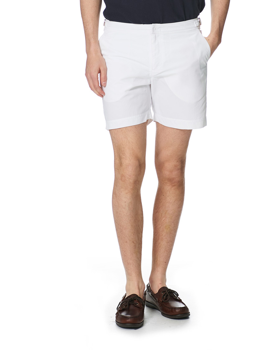 Herre | Badeshorts | Orlebar Brown | Bulldog Medium Length Swim Shorts White