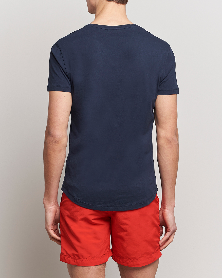 Herre | T-Shirts | Orlebar Brown | OB V-Neck Tee Navy