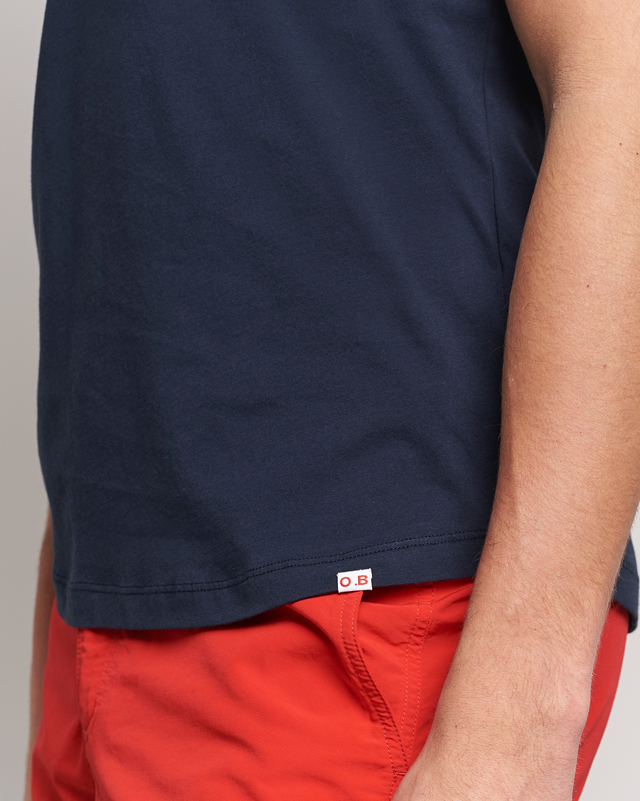 Herre | T-Shirts | Orlebar Brown | OB V-Neck Tee Navy