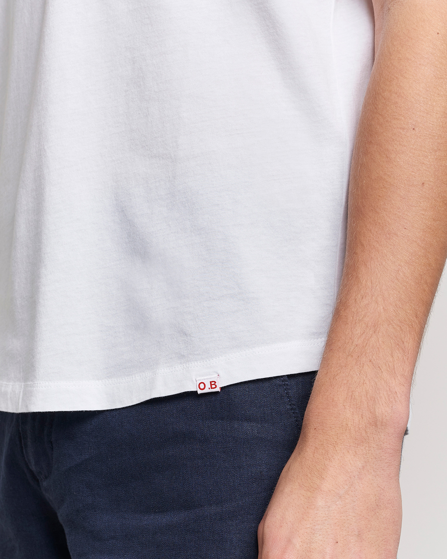 Herre | T-Shirts | Orlebar Brown | OB V-Neck Tee White