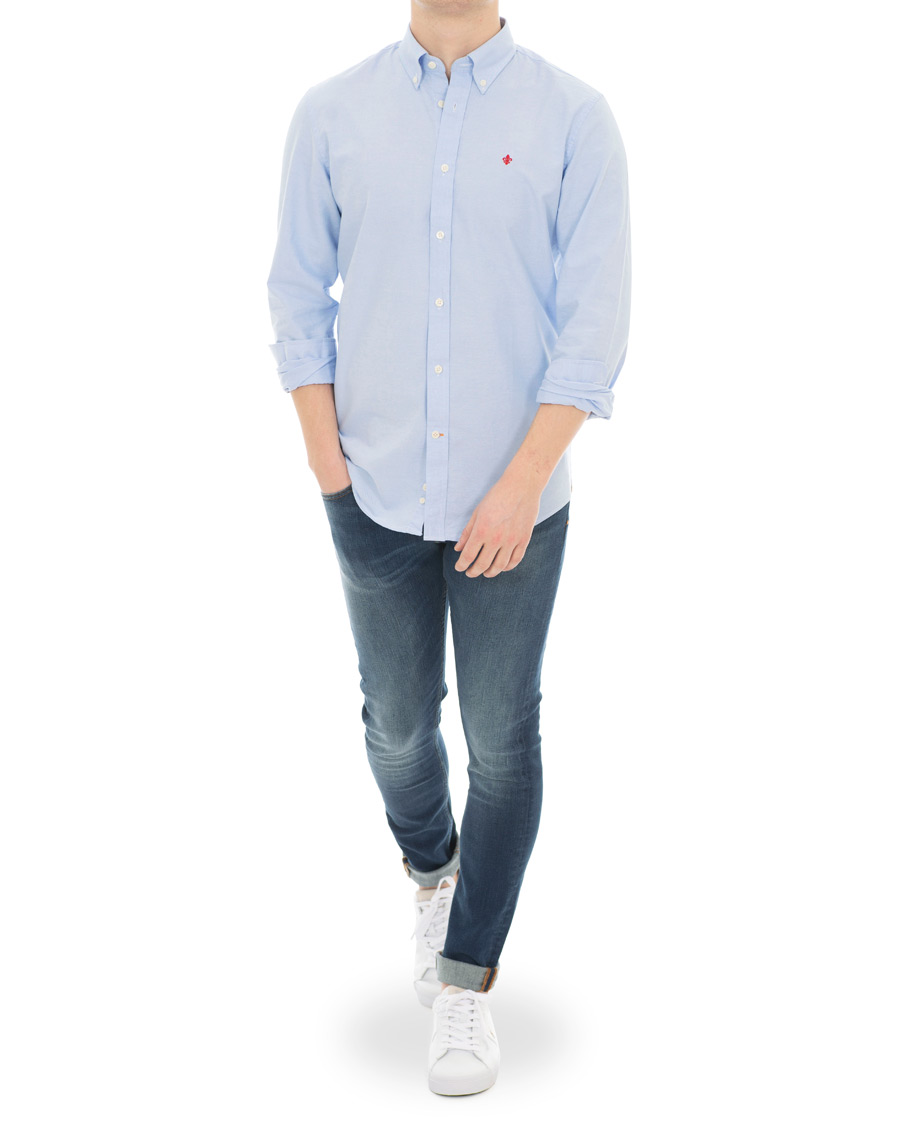 Herre | Skjorter | Morris | Oxford Button Down Shirt Light Blue