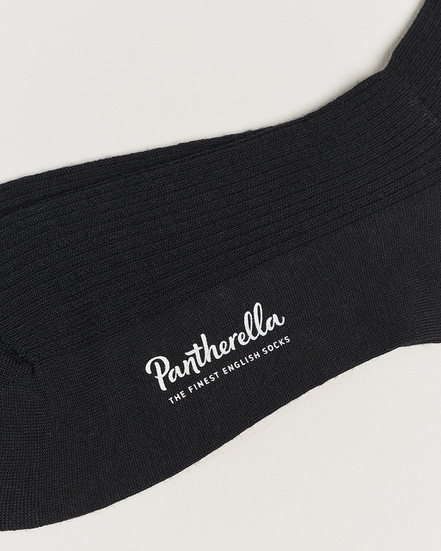 Herre | Sokker i merinoull | Pantherella | Naish Merino/Nylon Sock Black