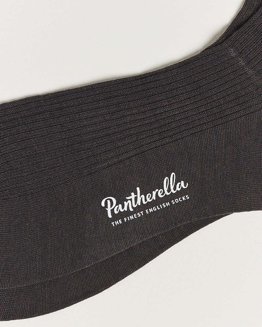 Herre | Best of British | Pantherella | Naish Merino/Nylon Sock Chocolate