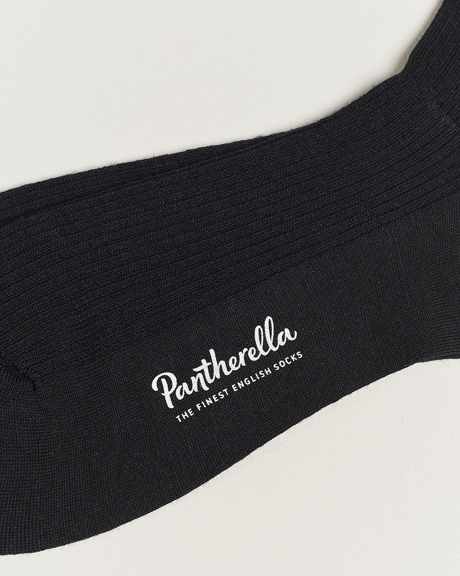 Herre | Sokker i merinoull | Pantherella | Naish Long Merino/Nylon Sock Black