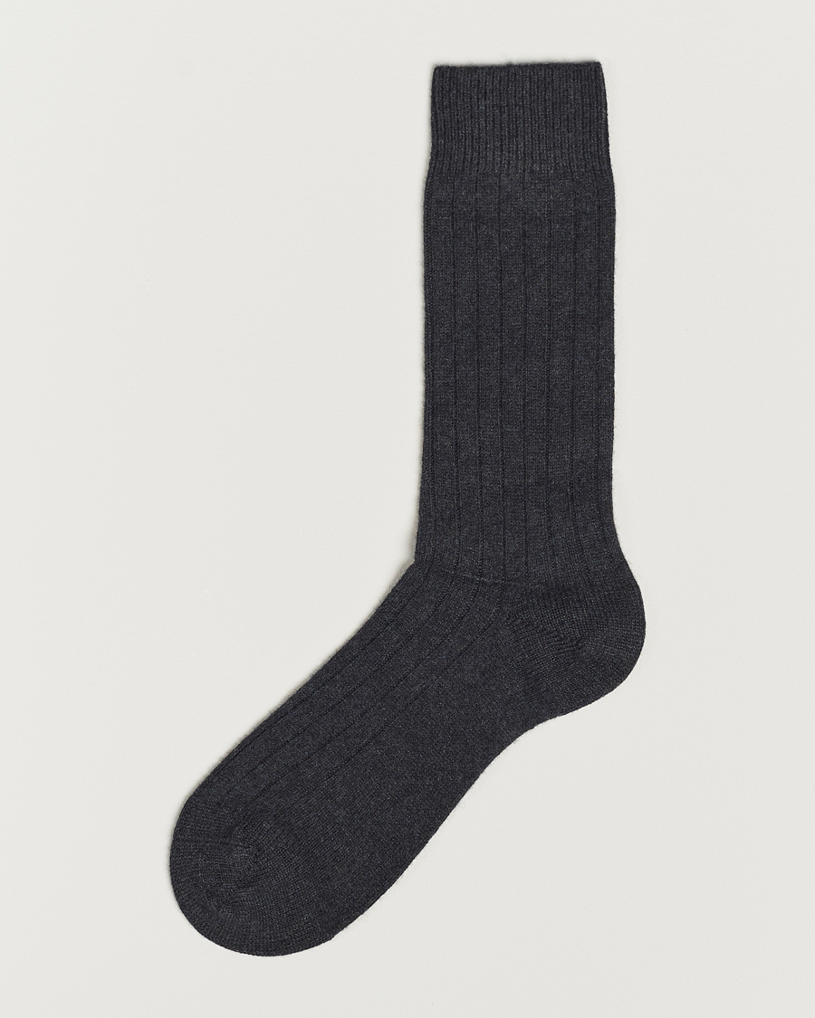 Herre | Undertøy | Pantherella | Waddington Cashmere Sock Charcoal