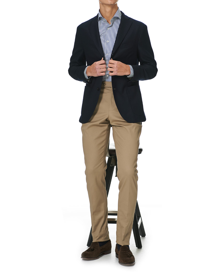 Herre | Skjorter | Stenströms | Slimline Stripe Shirt Blue/White