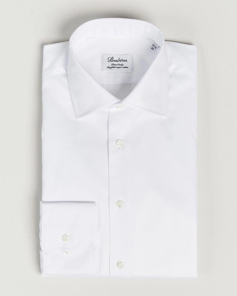 Herre | Skjorter | Stenströms | Fitted Body Shirt White
