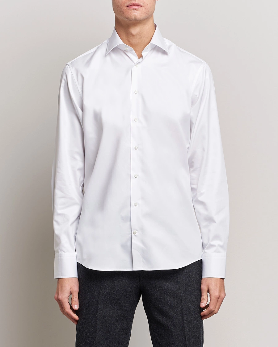 Herre | Formelle | Stenströms | Fitted Body Shirt White